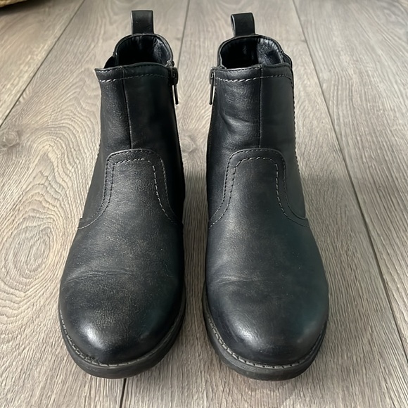 Romika Chelsea Boot, Boho Ankle Boot - Black Vegan Leather - Picture 2 of 7